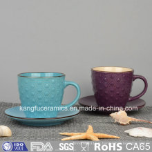 Tasse de café en céramique glaçure colorée